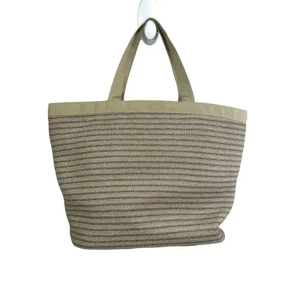 Eric Javits New York Bow Detail Oversized Lined Double Handle Tote Bag - Picture 7 of 7